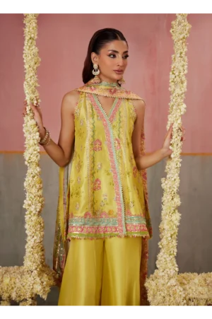 Zaria Kiwi Shirt And Dupatta