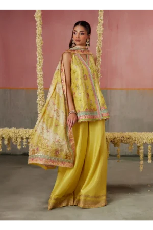 Zaria Kiwi Shirt And Dupatta