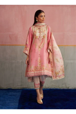 Vic Blush Shirt And Dupatta
