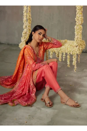 Ananya Ombre Shirt And Dupatta