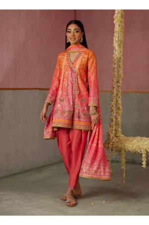 Ananya Ombre Shirt And Dupatta