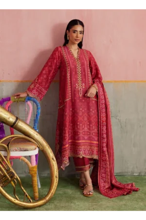 Inuki Maroon Shirt And Dupatta