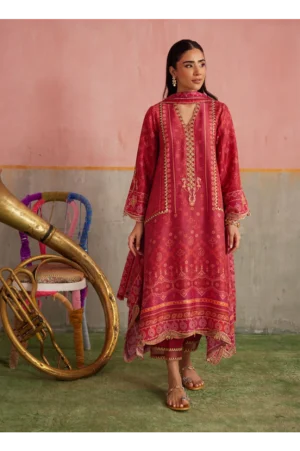 Inuki Maroon Shirt And Dupatta