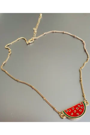 Enamel Watermelon Necklace
