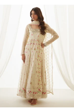 Aris Ivory Kalidaar And Dupatta