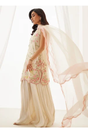 Anouk Ivory Shirt And Dupatta