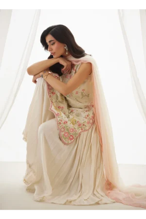 Anouk Ivory Shirt And Dupatta