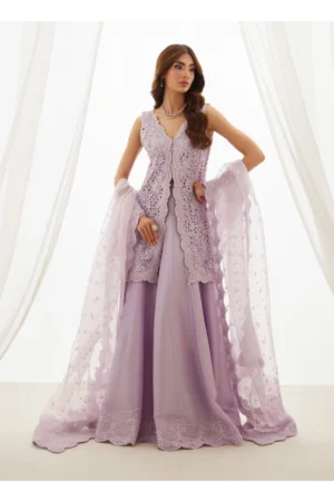 Lumi Lavender Shirt, Lehenga And Dupatta