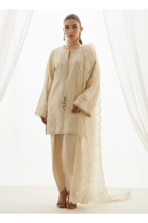 Mavi Ivory Shirt And Dupatta