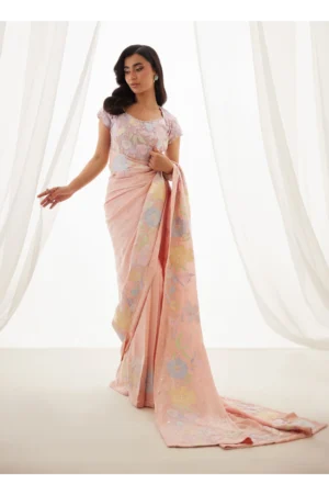 Neve Blush Saree And Blouse