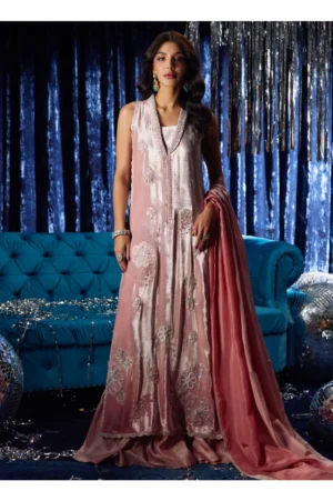 Calista Misty Rose Shirt And Dupatta