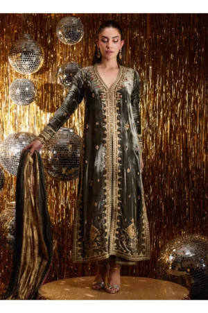 Sarina Slate Shirt And Dupatta