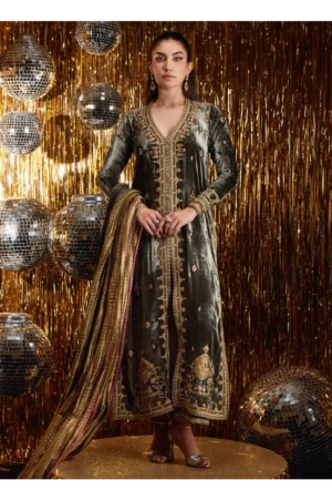 Sarina Slate Shirt And Dupatta