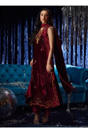 Arden Garnet Shirt And Dupatta
