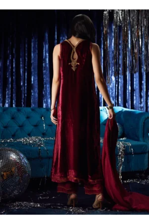 Arden Garnet Shirt And Dupatta