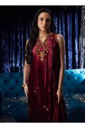 Arden Garnet Shirt And Dupatta