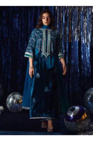 Teen Teal Shirt And Dupatta