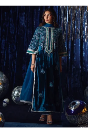 Teen Teal Shirt And Dupatta