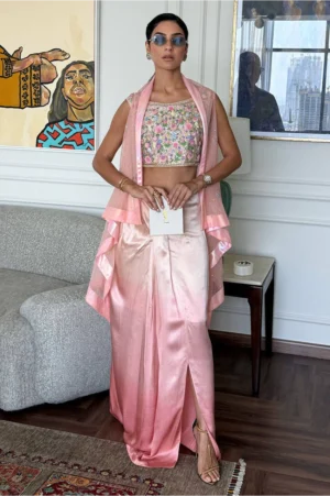 Blush Bloom Cape and Skirt