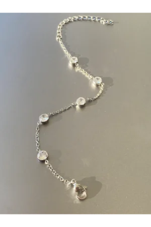 Statement Station Bracelet In Rhodium