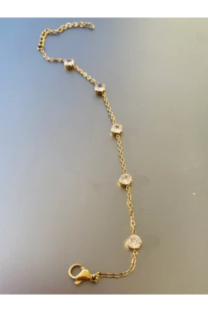 Statement Station Bracelet In Yellow Gold