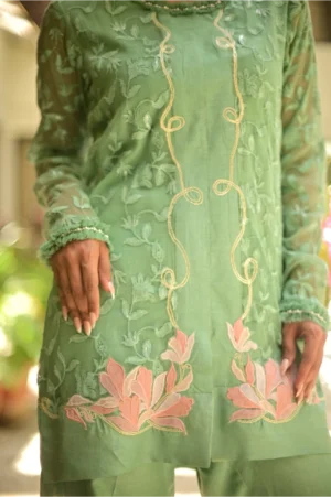 Sage with Trousers
