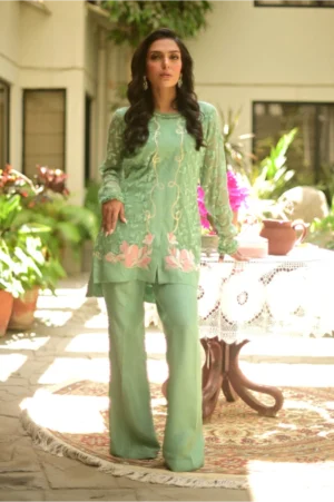 Sage with Trousers