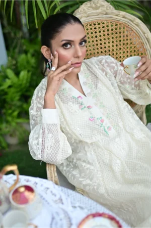 Pastel Blonde ( Kurta with pants )