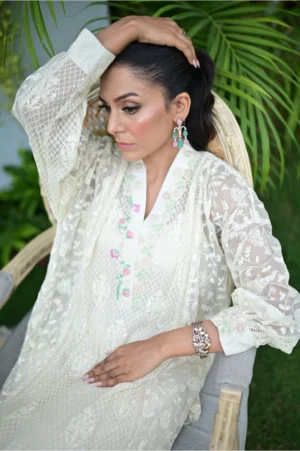 Pastel Blonde ( Kurta with pants )
