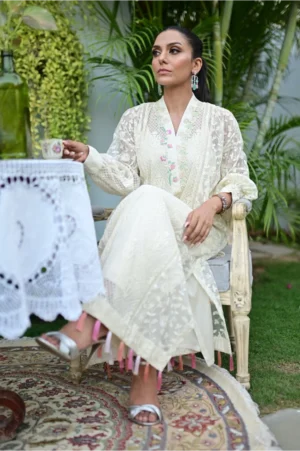 Pastel Blonde ( Kurta with pants )