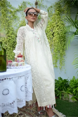 Pastel Blonde ( Kurta with pants )