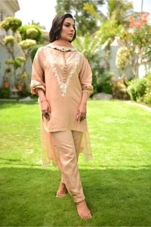 Mocha with Khari Shalwar