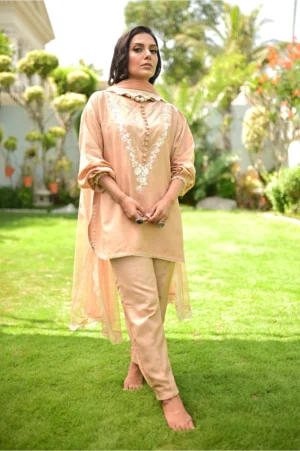 Mocha with Khari Shalwar