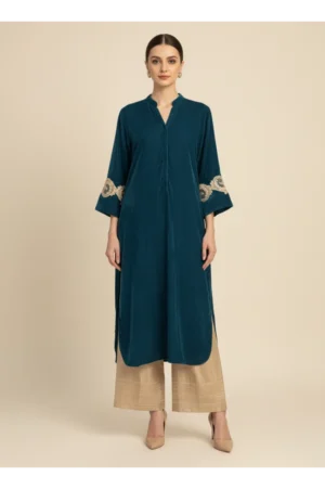 Celene Teal Velvet