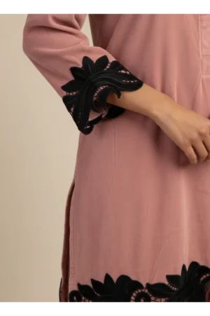 Marise Blush Velvet Set