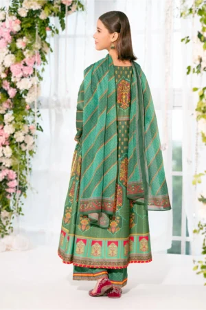 Herringbone Digital Printed Green (3 Pc Suit)