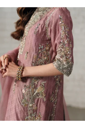 Blush Blaise Hand-Embroidered Silk Three-Piece
