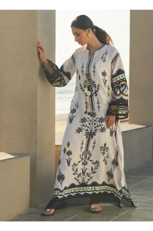 Zenya Crepe Kaftan