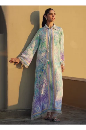 Marisol Ikkat Crepe Kaftan
