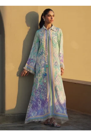 Marisol Ikkat Crepe Kaftan