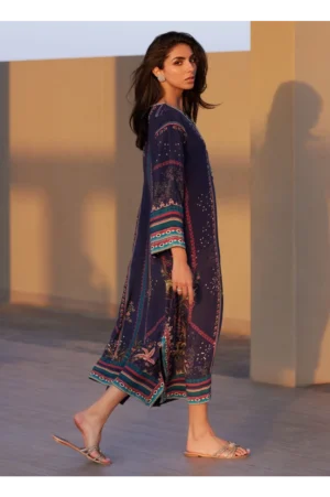 Zahara Midnight Crepe Kaftan