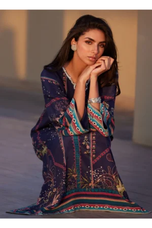 Zahara Midnight Crepe Kaftan