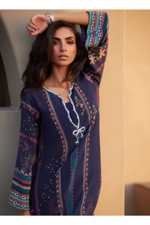 Zahara Midnight Crepe Kaftan