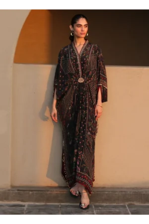 Neroli Onyx Crepe Kaftan