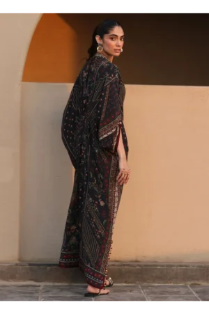 Neroli Onyx Crepe Kaftan