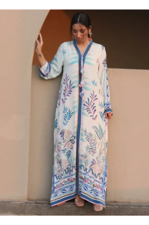 Palmetto Crepe Kaftan