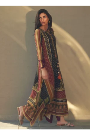 Ophelia Onyx Crepe Kaftan
