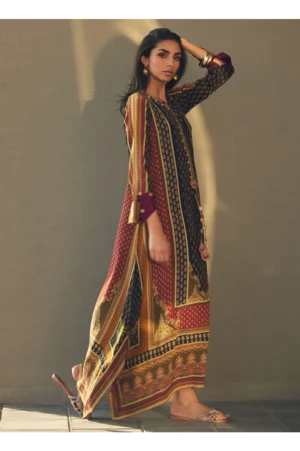 Ophelia Onyx Crepe Kaftan