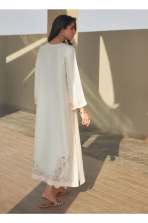 Coraline Ivory Silk Kaftan