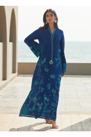 liri Ink Blue Kaftan